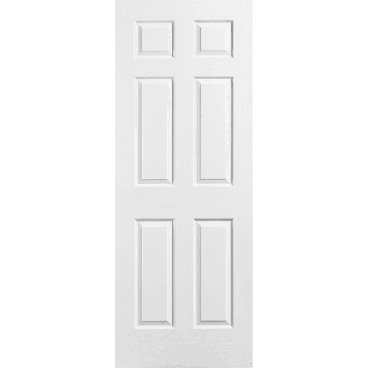 F&D 6 Panel Textured Hollow Core  Door