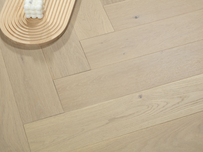 Naked Oak - Vidar Herringbone 5" x 3/4" American Oak Engineered Hardwood T&G