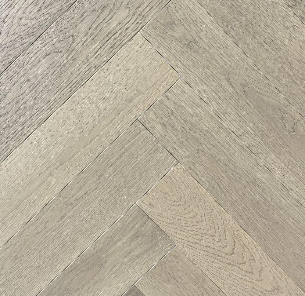 Naked Oak - Vidar Herringbone 5" x 3/4" American Oak Engineered Hardwood T&G