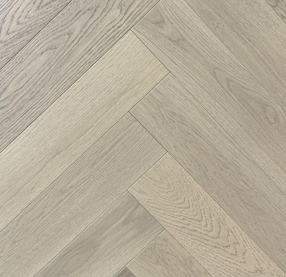 Naked Oak - Vidar Herringbone 5" x 3/4" American Oak Engineered Hardwood T&G