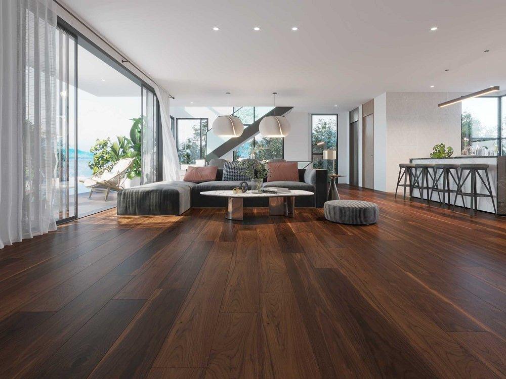 Natural - Vidar American Black Walnut 7" x 3/4" Engineered Hardwood