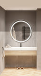 Orbit Collection - Aqua Mirrors Round Front-lit LED Mirror