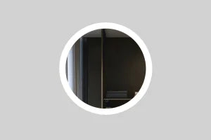 Saturn - Aqua Mirrors Round Framed Front & Side-lit LED Mirror