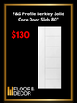 F&D Profile Berkley Solid Core Door Slab 80" (F&DPSCD80-01)