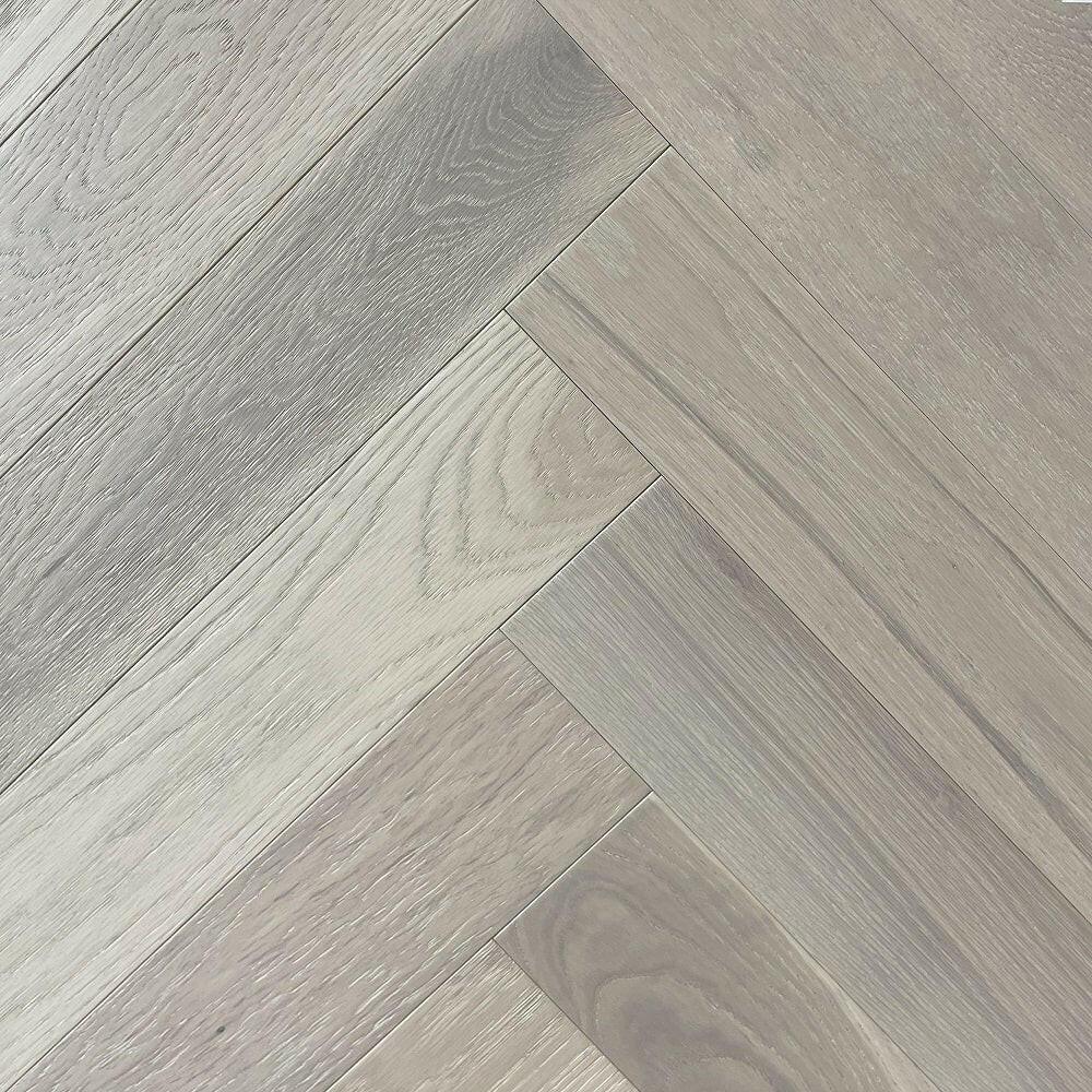 Silver Stone - Vidar Herringbone 5" x 3/4" American Oak Engineered Hardwood T&G