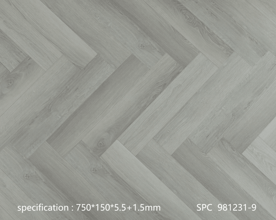 981231-9 EVERGREEN 7mm Herringbone SPC Vinyl