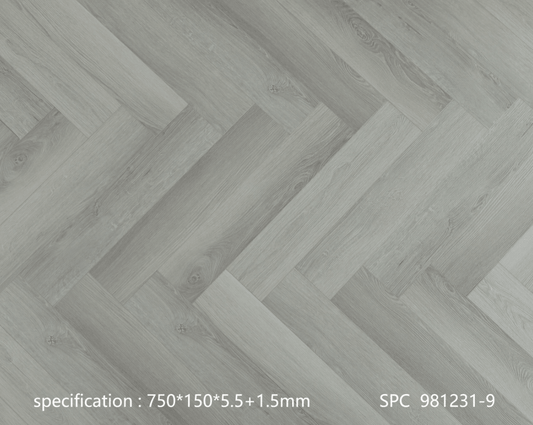 981231-9 EVERGREEN 7mm Herringbone SPC Vinyl