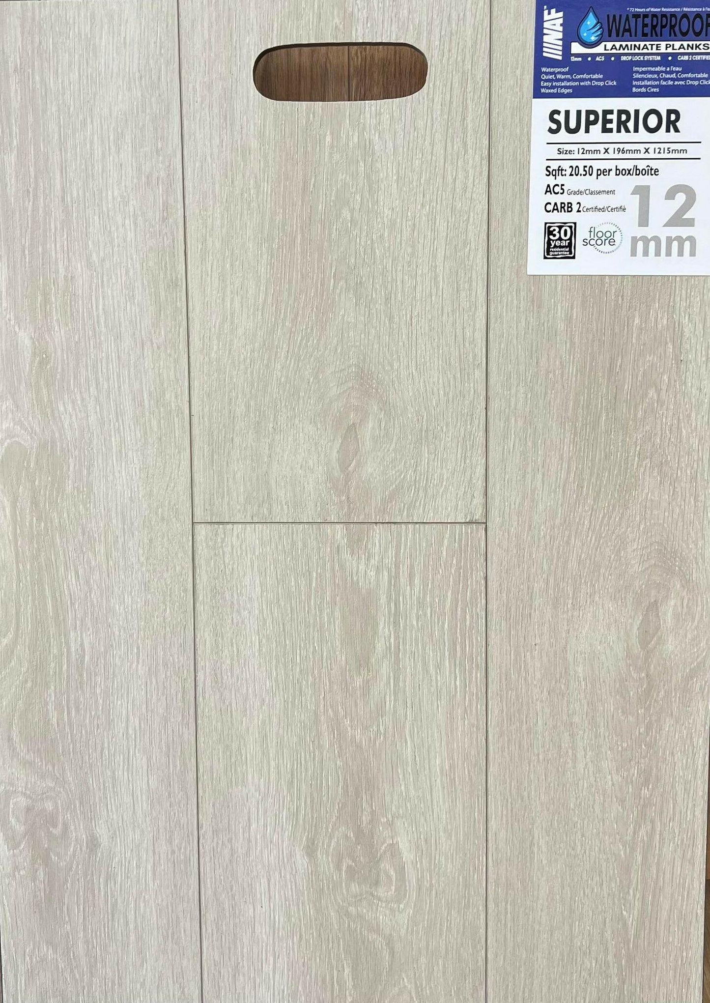 Superior - NAF 12mm Waterproof Laminate