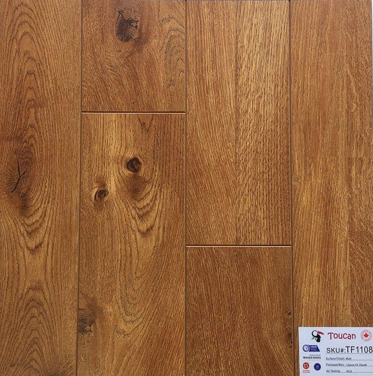 TF1108-F - Toucan 12mm Laminate Flooring Hand Scraped Collection