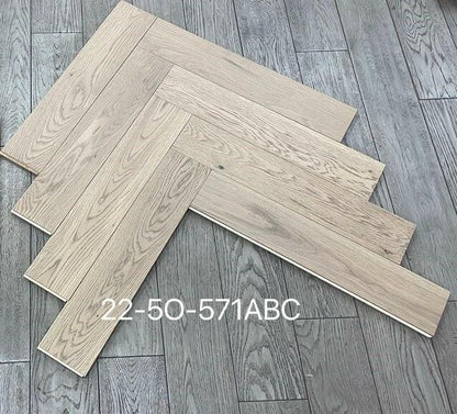 Toffee Crunch - Vidar Herringbone 5" x 3/4" American Oak Engineered Hardwood T&G