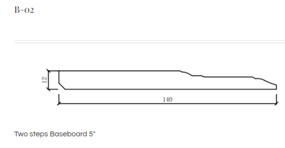 Baseboards 5" and 7"  Two steps - Toucan