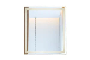 Vivian - Aqua Mirrors Rectangular Frameless Crystal Front-lit LED Mirror