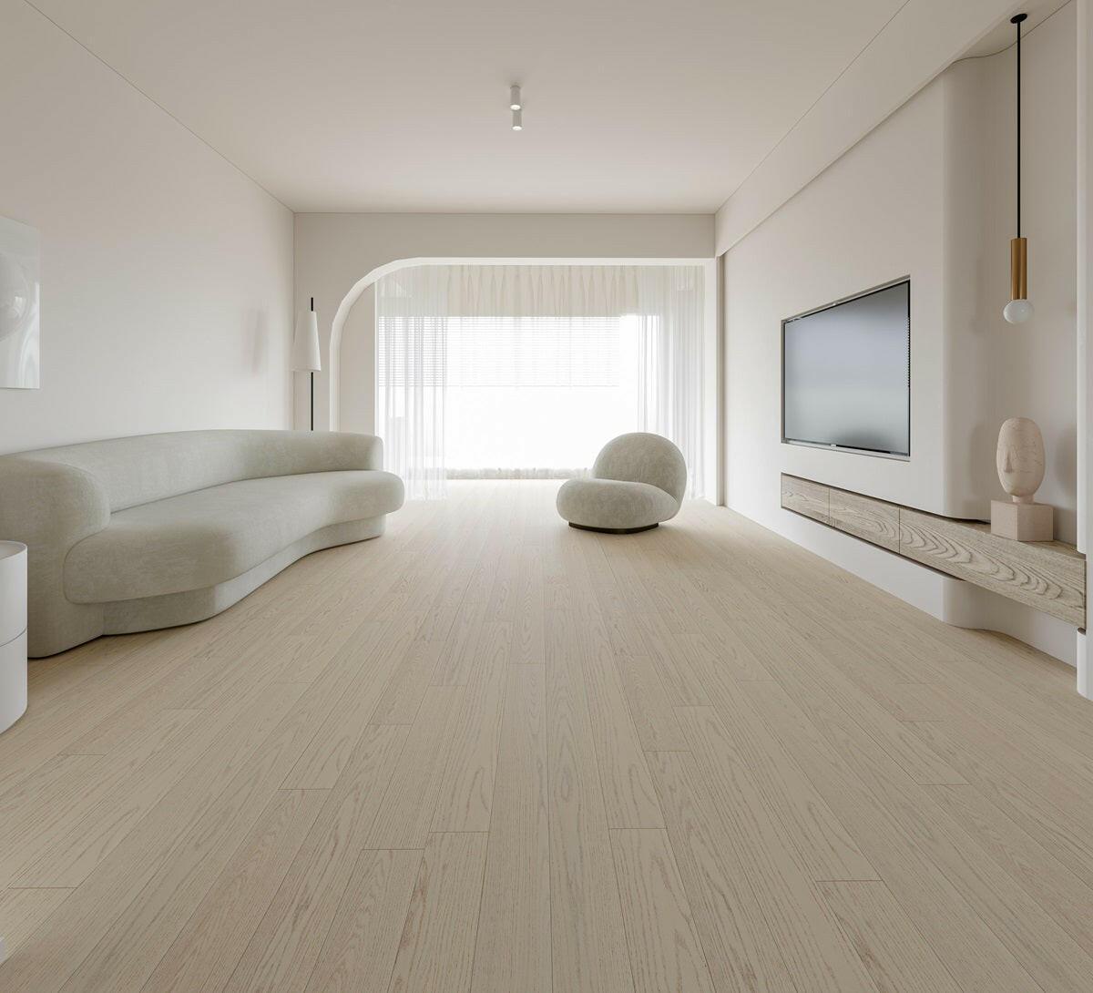 Vivid White - Woden Oak Engineered 6 1/2" Vermont Collection